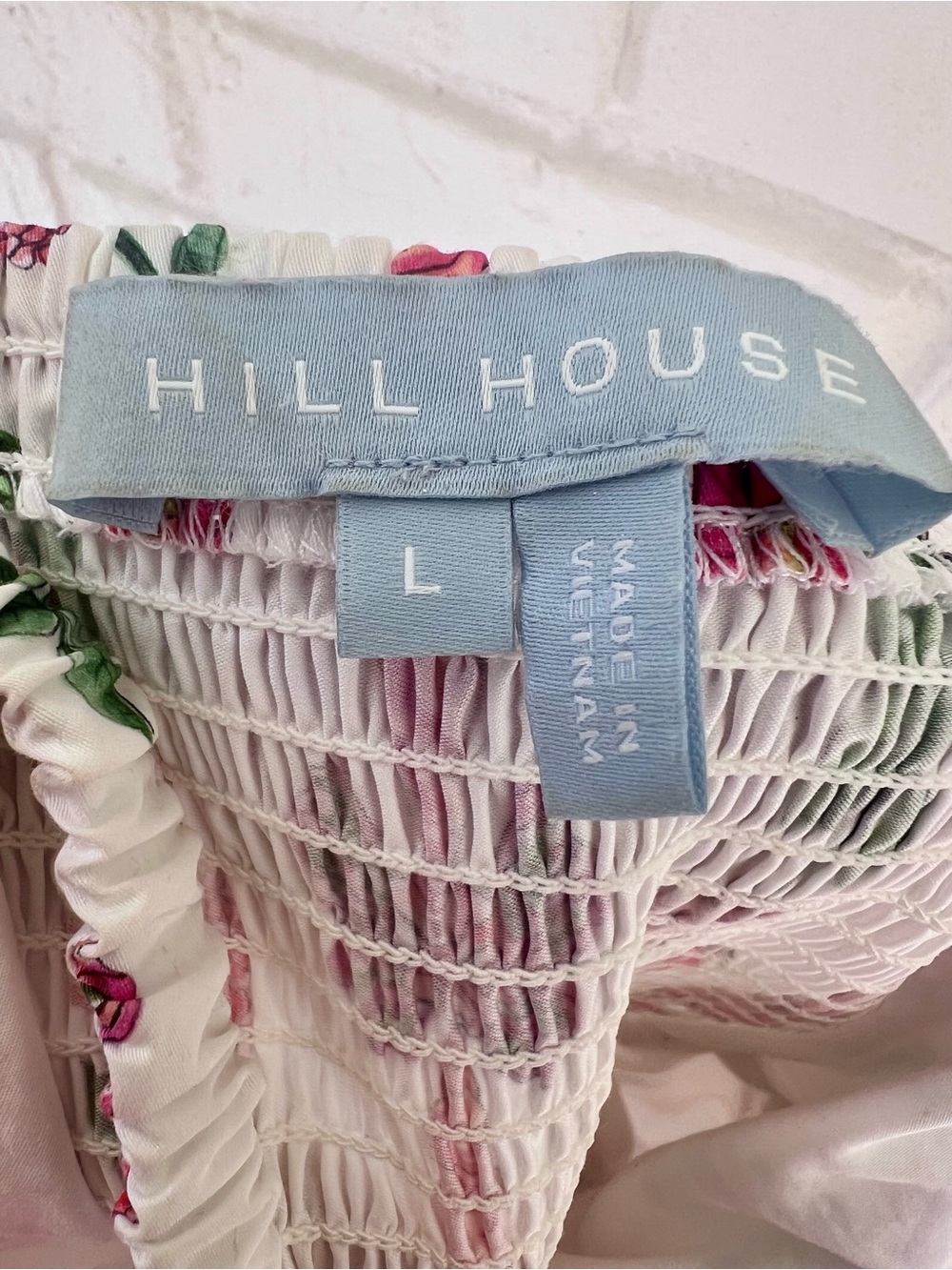 Hill House Pink and Green Floral Striped Midi Dress - Picture 9 of 16